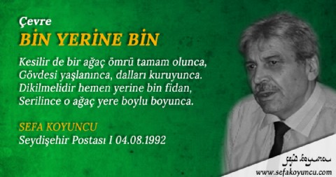 BİN YERİNE BİN