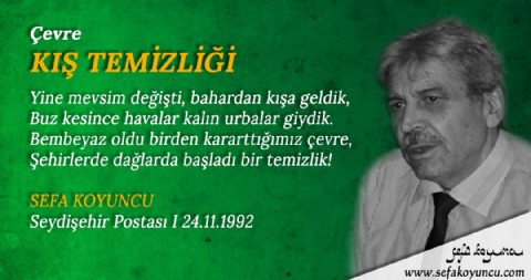 KIŞ TEMİZLİĞİ