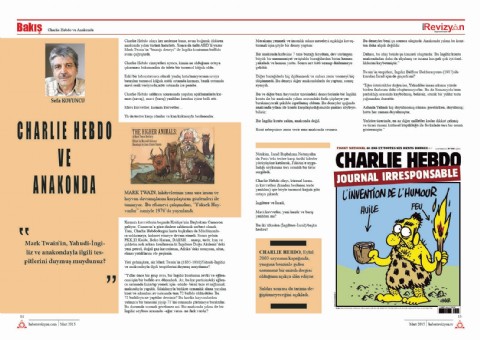 CHARLİE HEBDO VE ANAKONDA