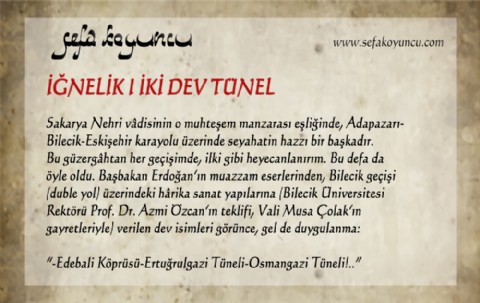 İKİ DEV TÜNEL