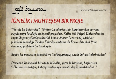 MUHTEŞEM BİR PROJE