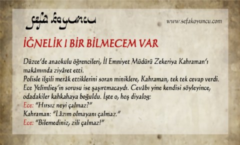 BİR BİLMECEM VAR