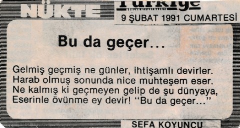 BU DA GEÇER…