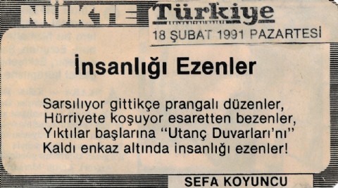 İNSANLIĞI EZENLER