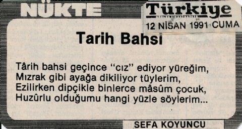 TARİH BAHSİ