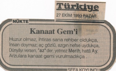 KANAAT GEM’İ