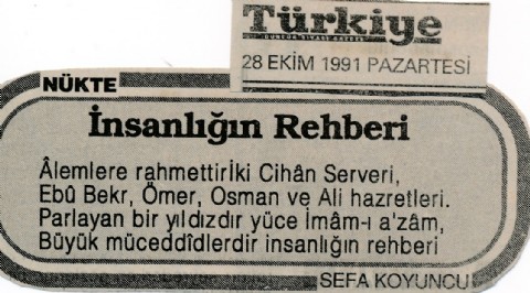 İNSANLIĞIN REHBERİ