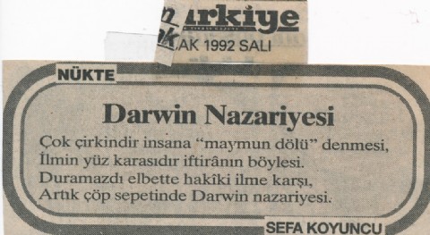 DARWİN NAZARİYESİ