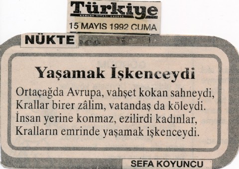 YAŞAMAK İŞKENCEYDİ