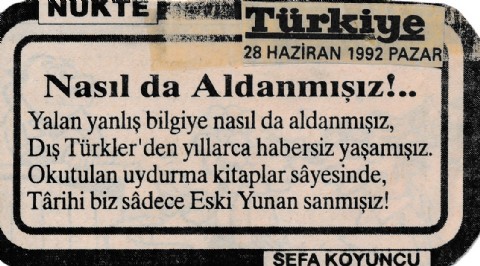 NASIL DA ALDANMIŞIZ!...