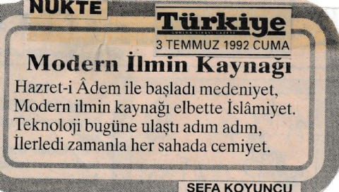 MODERN İLMİN KAYNAĞI