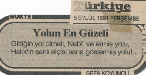 YOLUN EN GÜZELİ