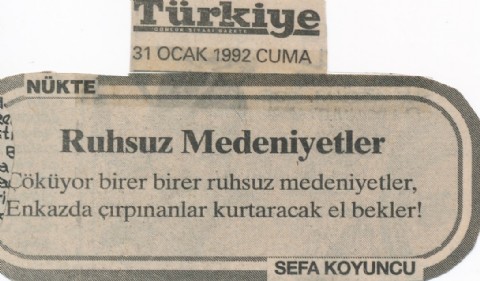 RUHSUZ MEDENİYETLER