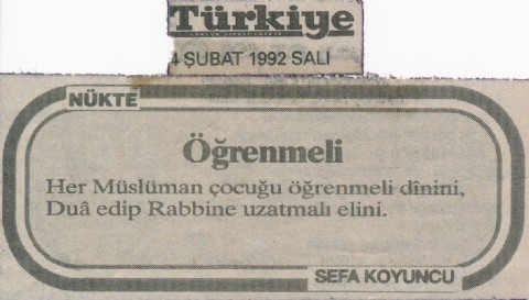 ÖĞRENMELİ