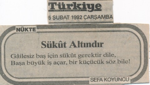 SÜKÛT ALTINDIR