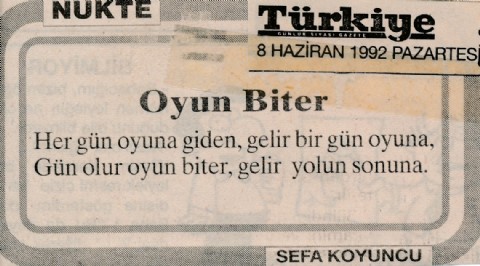 OYUN BİTER