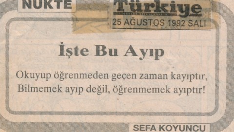 İŞTE BU AYIP