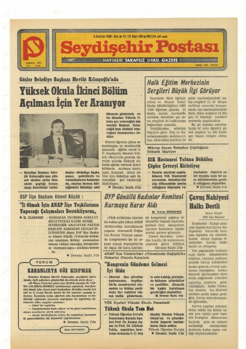 Karanlıkta Göz Kırpmak - Seydişehir Postası I 1990