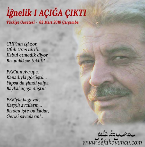 AÇIĞA ÇIKTI