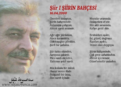 ŞİİRİN BAHÇESİ