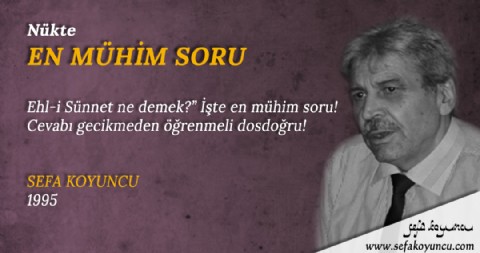 EN MÜHİM SORU