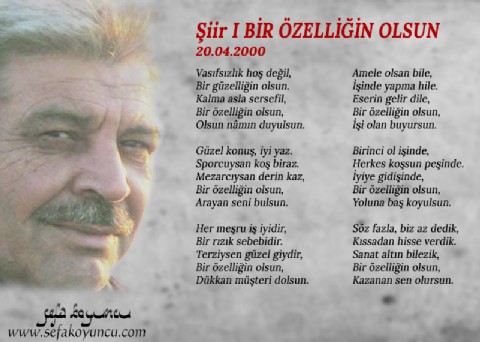 BİR ÖZELLİĞİN OLSUN