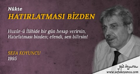 HATIRLATMASI BİZDEN