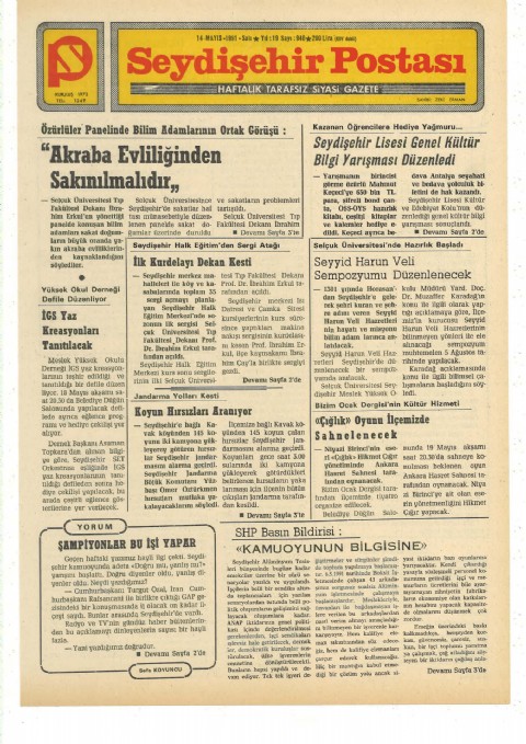 Şampiyonlar Bu işi Yapar - Seydişehir Postası I 1991