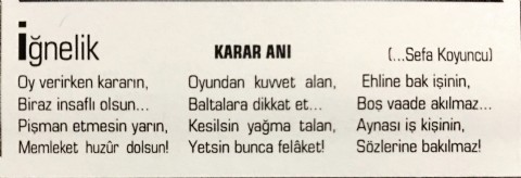 KARAR ANI