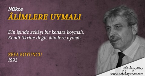 ÂLİMLERE UYMALI