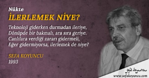 İLERLEMEK NİYE?