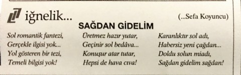 SAĞDAN GİDELİM