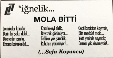 MOLA BİTTİ