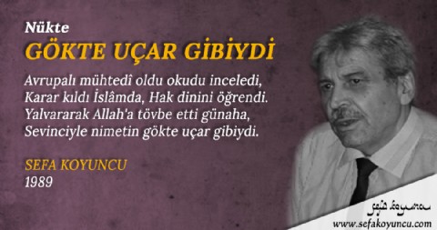 GÖKTE UÇAR GİBİYDİ