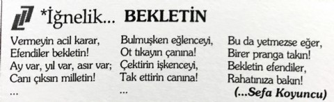 BEKLETİN