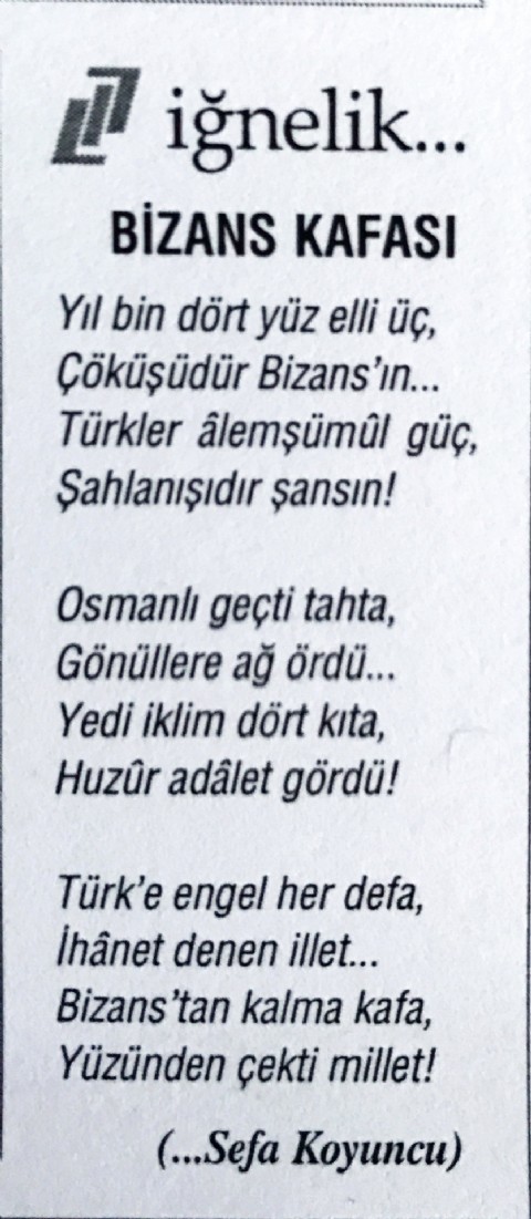 BİZANS KAFASI