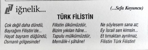 TÜRK FİLİSTİN