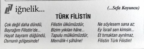 TÜRK FİLİSTİN