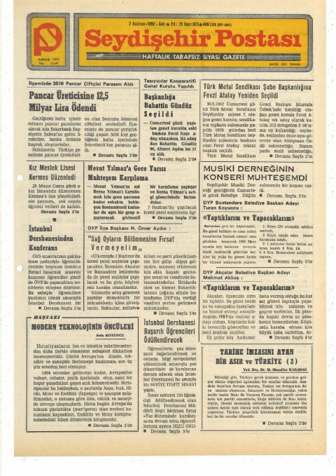 Modern Teknolojinin Öncüleri - Seydişehir Postası I 1992