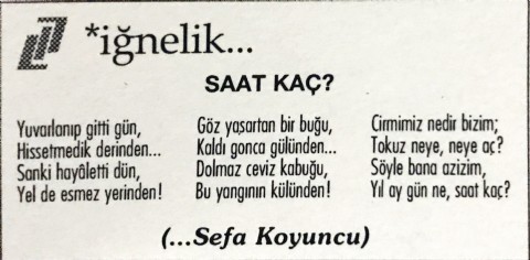 SAAT KAÇ?