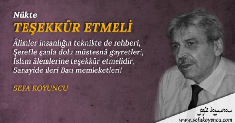 TEŞEKKÜR ETMELİ