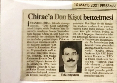 CHİRAC’A DON KİŞOT BENZETMESİ