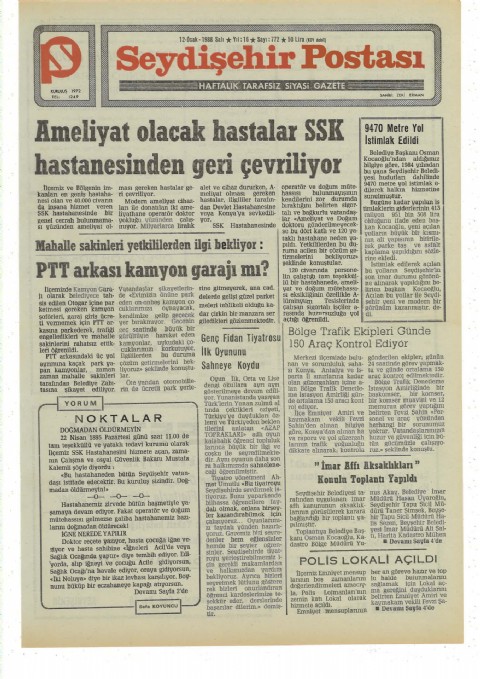 Noktalar - Seydişehir Postası I 1988