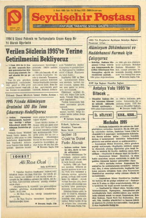 Ali Rıza Öcal - Seydişehir Postası I 1995