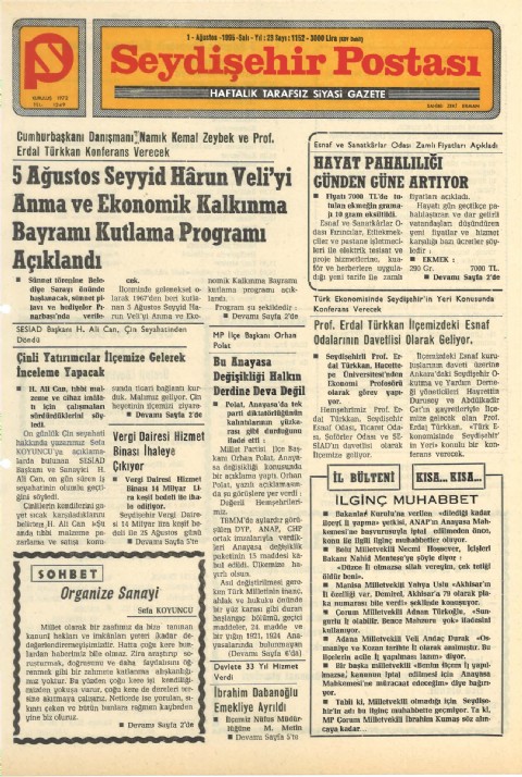 Organize Sanayi - Seydişehir Postası I 1995