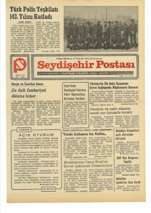 Açık Oturum - Seydişehir Postası I 1988
