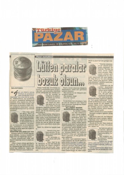 LÜTFEN PARALAR BOZUK OLSUN