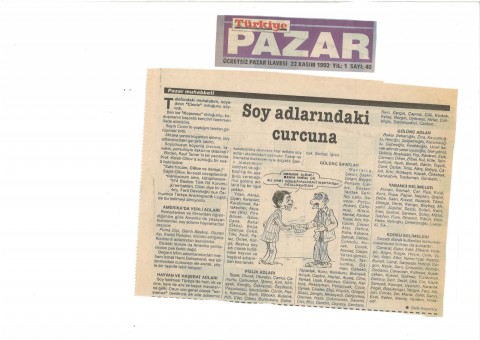 SOY ADLARINDAKİ CURCUNA