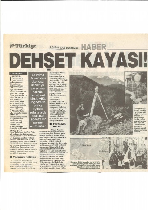 Dehşet Kayası - Türkiye Gazetesi I 2005