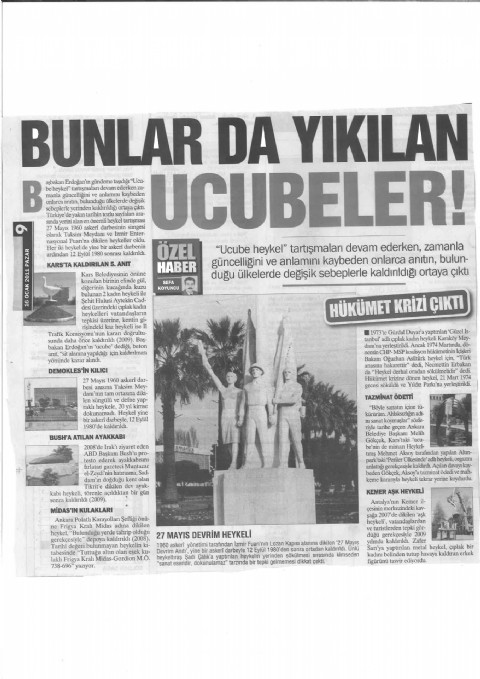 Bunlar da Yıkılan Ucubeler - Türkiye Gazetesi I 2011
